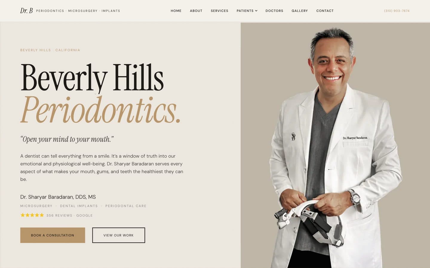 Dr. Baradaran Periodontics website